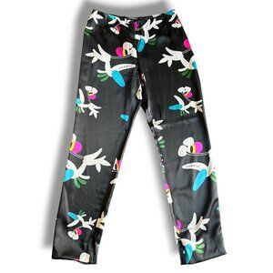 Chanel Vintage Silk Floral Pants - Size 42